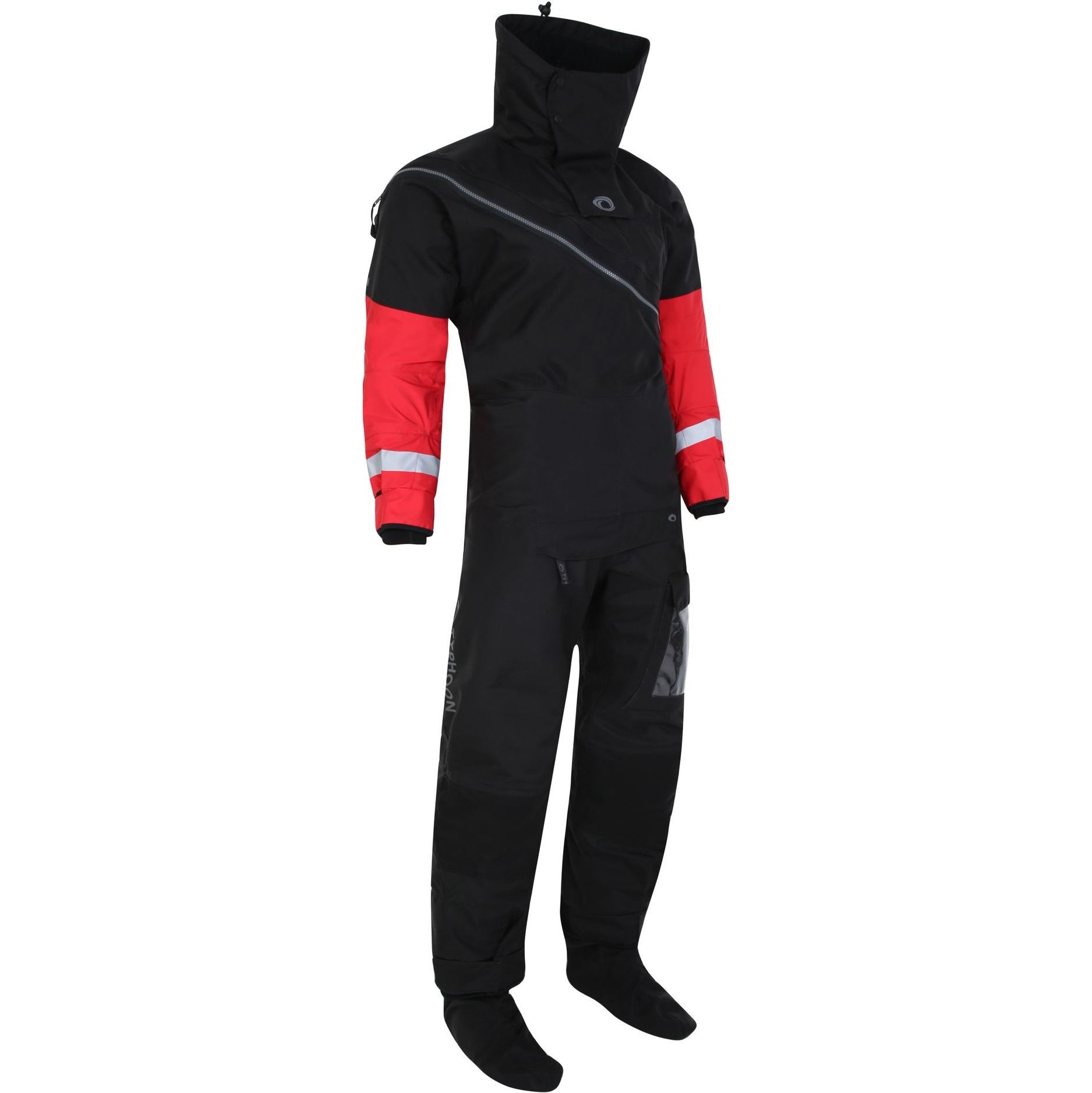 2026 Typhoon Mens Max-B 2.0 Drysuit 100199 - Black / Red